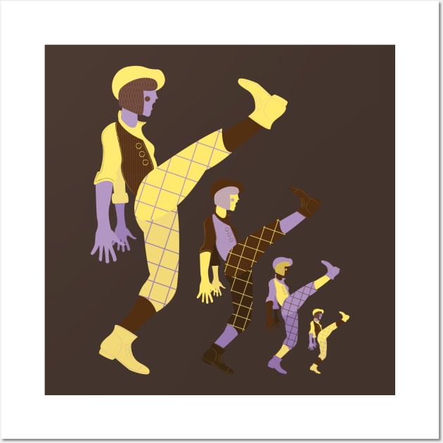 Dancers in plaid Wall Art by Design by Maria 